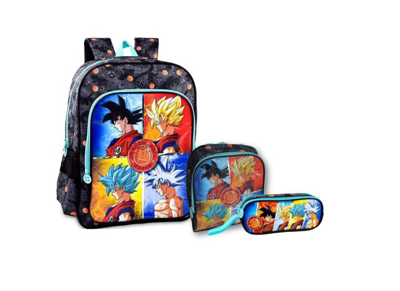 Kit Mochila De Costas Lancheira Térmica Estojo Dragon Ball Com O Melhor Preço é No Zoom Kit Mochila De Costas Lancheira Térmica Estojo Dragon Ball Com O Melhor Preço é No Zoom