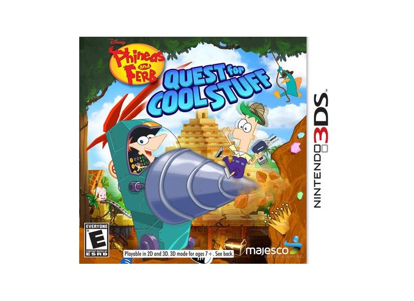 Jogo Phineas And Ferb: Quest For Cool Stuff Majesco Entertainment 3DS