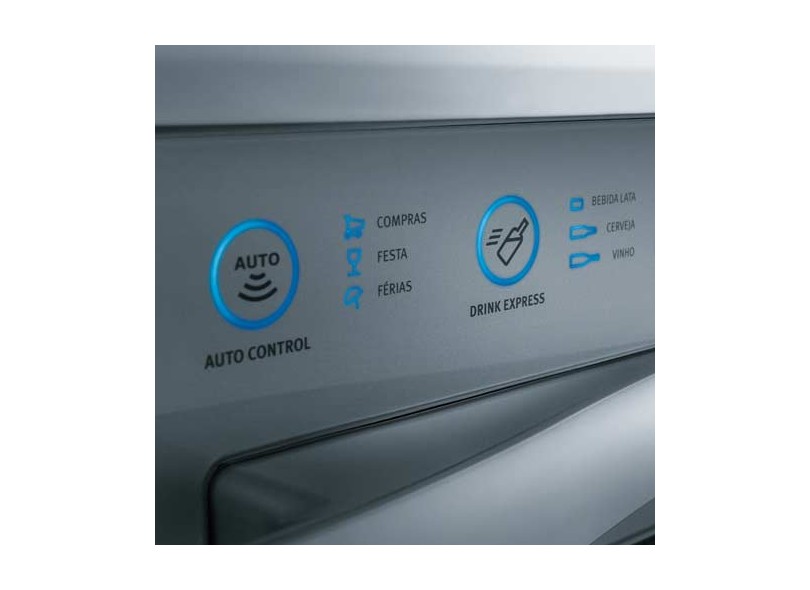 Geladeira Electrolux Celebrate Blue Touch Frost Free Duplex 428 Litros Dispenser de Água Externo DFW50