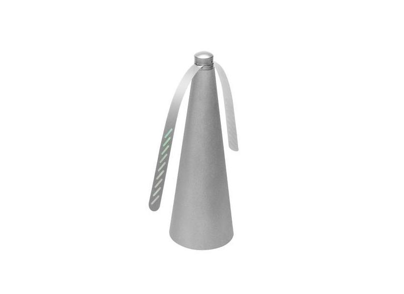 Ventilador Repelente de Mesa de Plástico Prateado - Lyor