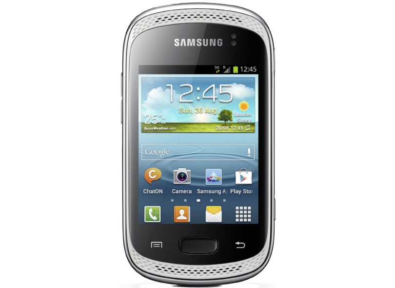 Smartphone Samsung Galaxy Music Duos S6012 Câmera 3,2 Megapixels Desbloqueado 2 Chips 4 GB Android 4.0 (Ice Cream Sandwich) 3G Wi-Fi
