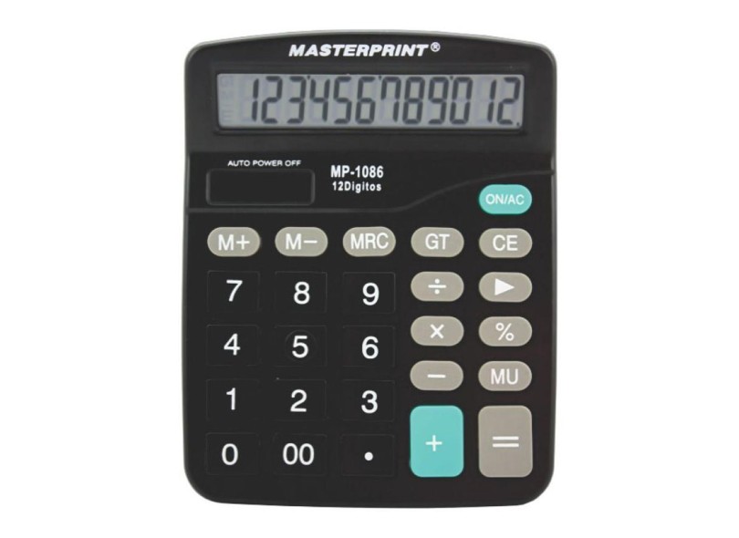 Calculadora De Mesa Masterprint Mp1086