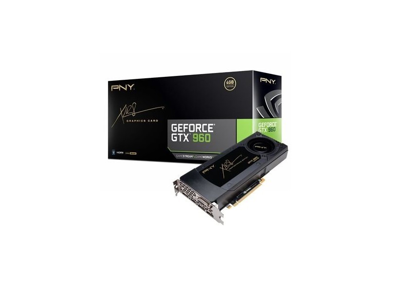 Placa de Video NVIDIA GeForce GTX 960 4 GB DDR5 128 Bits PNY VCGGTX9604XPB
