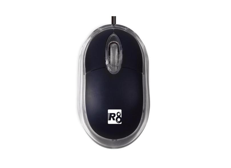 Mouse USB 3 botoes 800 dpi l-black 1601 R8