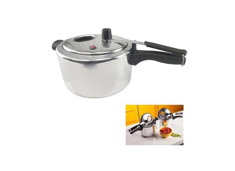 Panela De Pressao 6 Litros Visor De Vidro Polido Antiaderente Cozinha