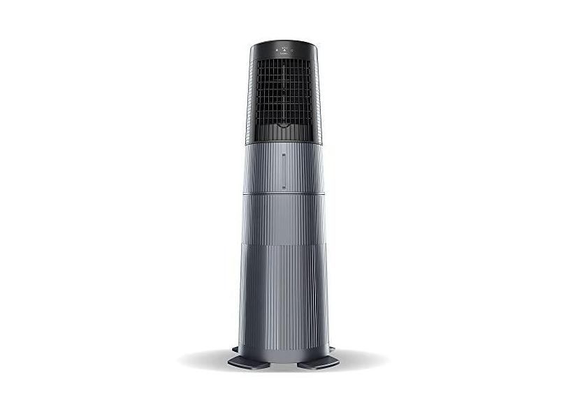 Climatizador Potente Symphony Duet iS Casa & Escritório - Designer inovador Pedestal de Altura Rotaciona 180° Econômico 6 Litros 78w 220v Grafite