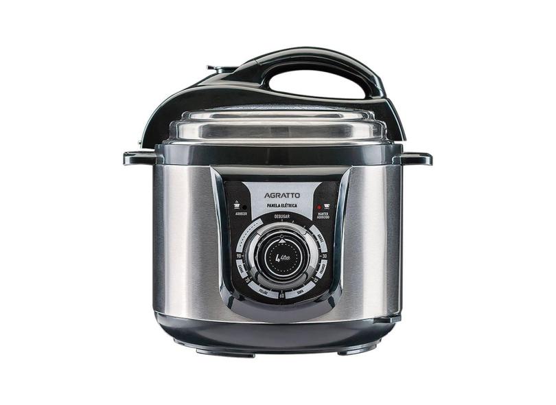Panela de Pressão Elétrica 4 Litros Multifuncional 800W Timer Feijão Sopa Carne Agratto Pe