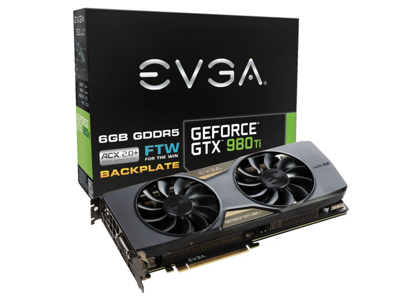 Placa de Video NVIDIA GeForce GTX 980 Ti 6 GB GDDR5 384 Bits EVGA 06G-P4-4996-KR