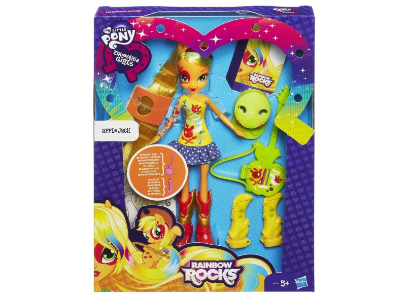 Boneca My Little Pony Equestria Girls Rainbow Rocks Apple Jack Mattel