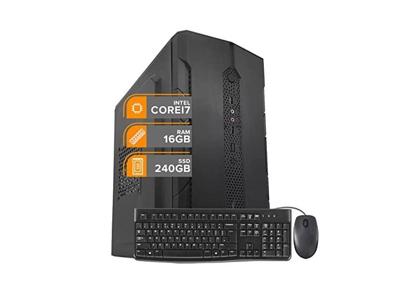 Computador PC Intel i7 6Ger 16Gb SSD240Gb Mou/Tec