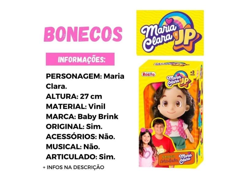 Boneca Maria Clara Articulada Baby Brinq