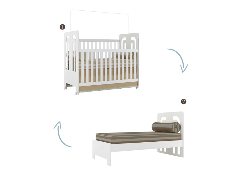 Berço Henn Maçã do Amor Mini-Cama