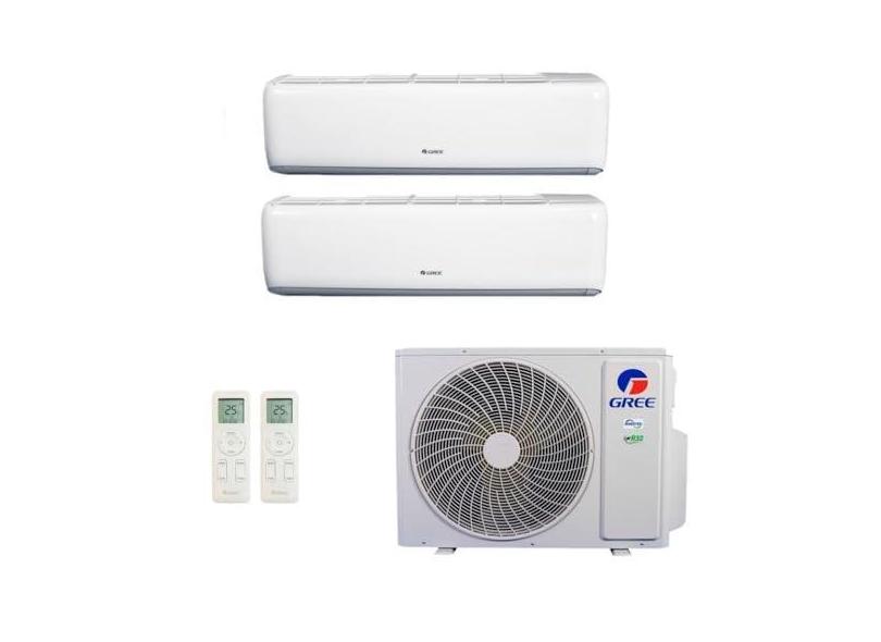 Ar-Condicionado Multi Split Inverter R-32 Gree 18.000 (2x Evap HW 12.000) Quente/Frio 220V