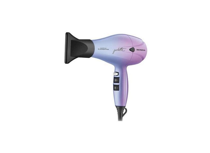 Secador De Cabelo Mondial By Juliette Scp Ju 03 2000 W 110V Rosa Azul
