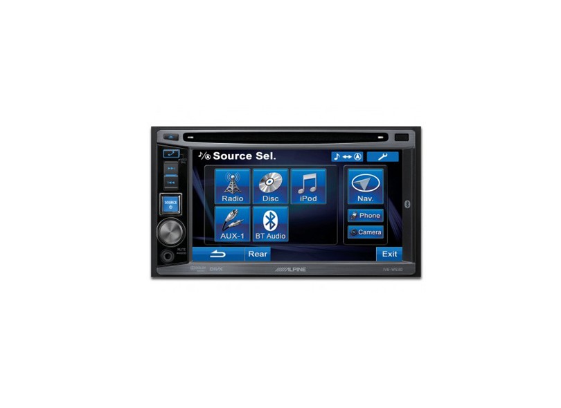 entral Multimídia Automotiva Alpine Tela TouchScreen 6.1 " USB Bluetooth IVE-W530
