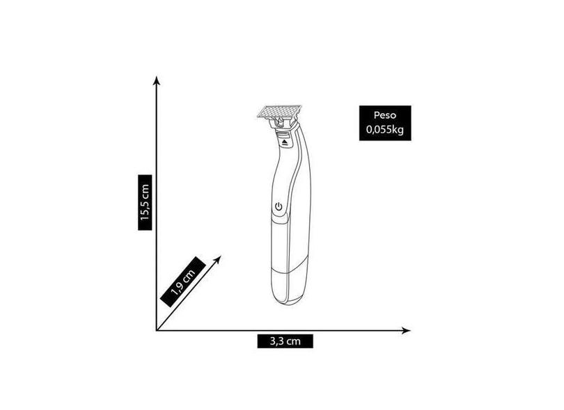 Barbeador E Aparador Elétrico Philips One Blade Qp1424/10, Bivolt
