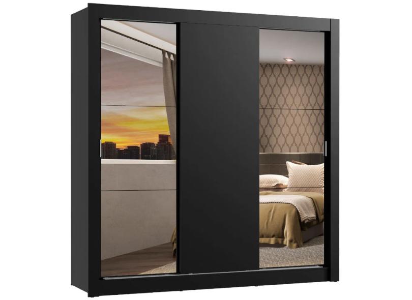 Guarda-Roupa Casal 3 Portas com Espelho Mônaco 2E Madesa