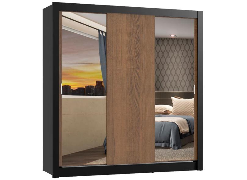 Guarda-Roupa Casal 3 Portas com Espelho Mônaco 2E Madesa