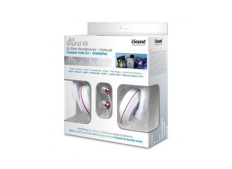 Headphone Controle de Volume Isound 2 in 1 Sound Kit