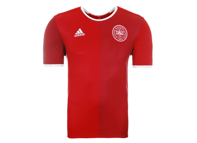 Camisa Jogo Dinamarca I 2016 sem número Adidas