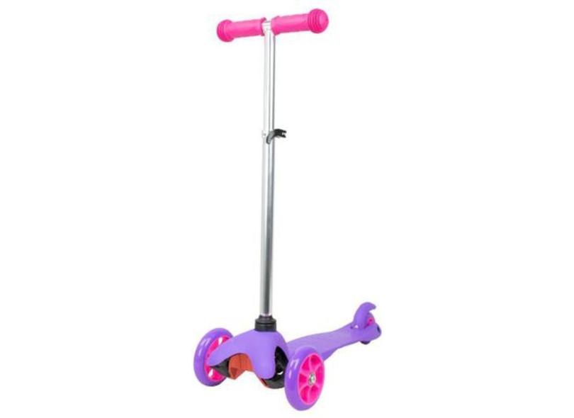 Patinete Infantil Radical 3 Rodas Lilás/Roxo - BBR Toys