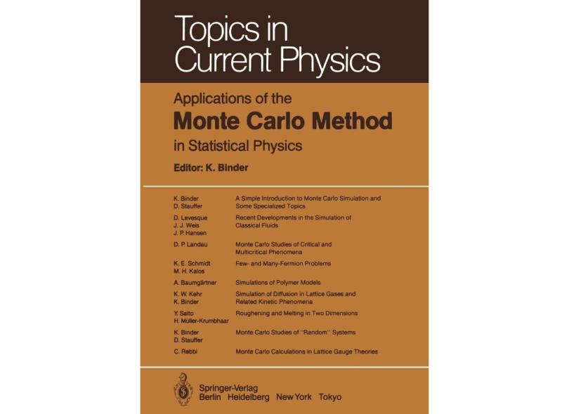 Applications of the Monte Carlo Method in Statistical Physics em ...