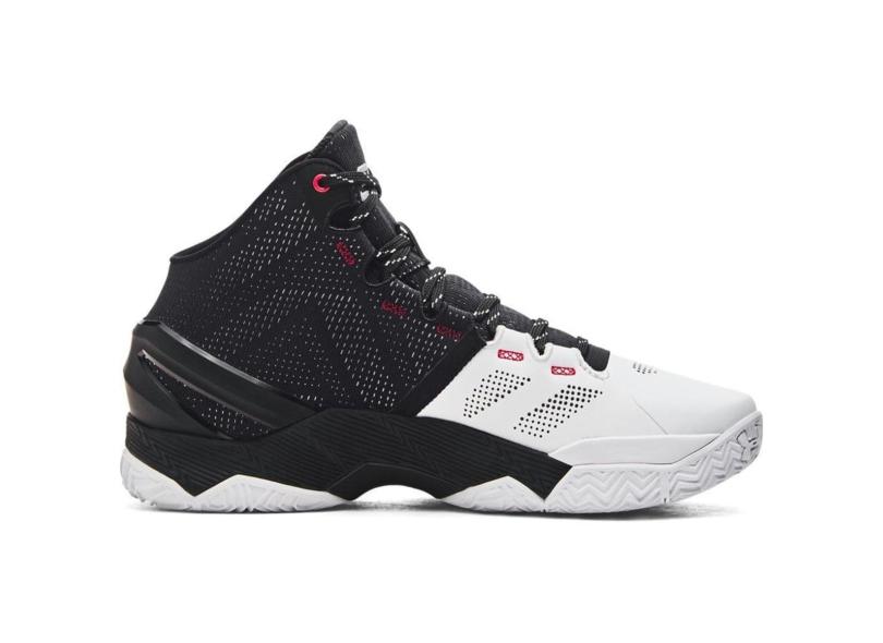Tênis de Basquete Under Armour Curry 2 Retrô 44 Branco-Unissex