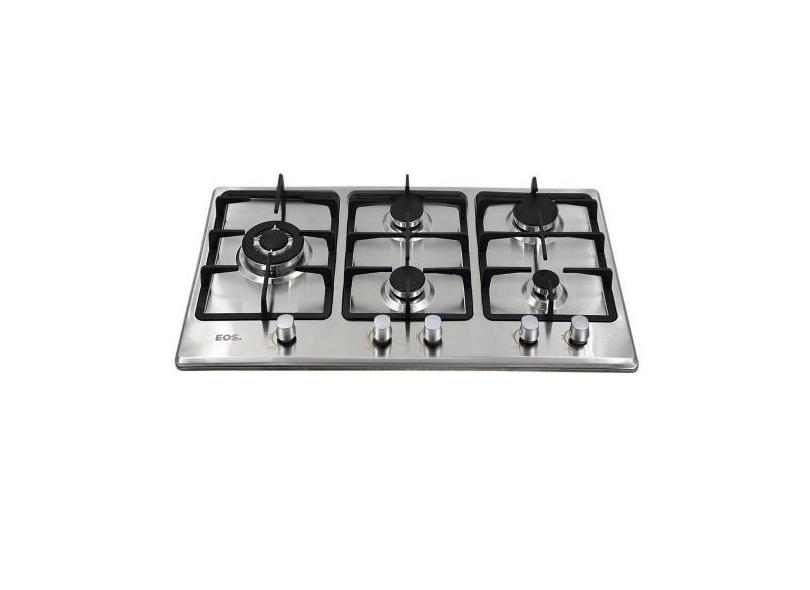 Cooktop a Gás 05 Bocas EOS Inox 90cm ECG05IB Bivolt, Bivolt