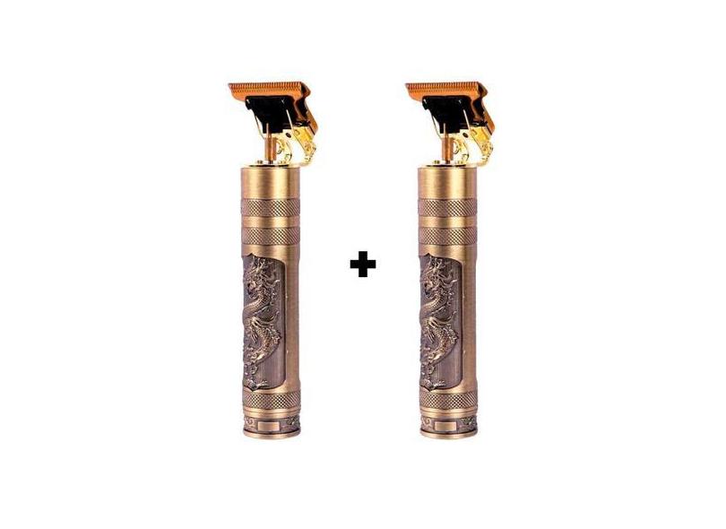 2 Maquininhas Barbeador Retro Corte Cabelo Barba - Correia