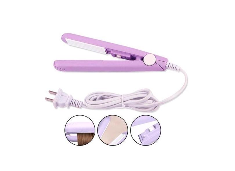 Mini Chapinha Prancha De Bolsa Portátil Cabelo Bivolt - Correiaecom