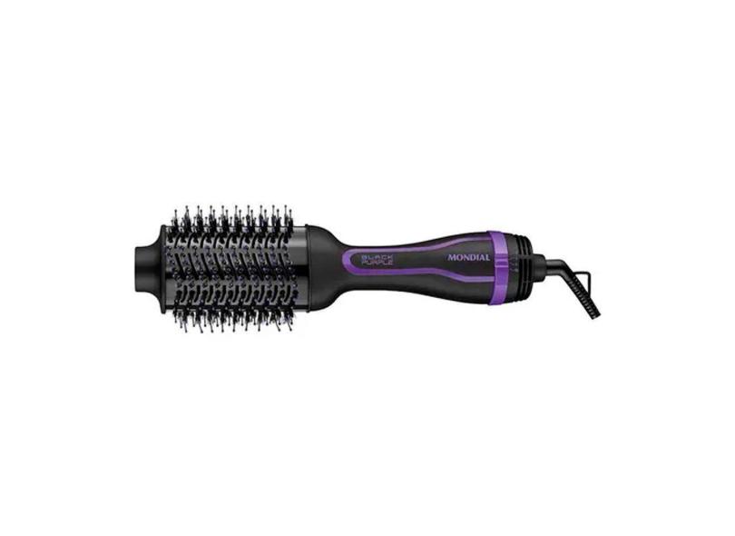 Escova Secadora Mondial ES-08 Black Purple Line  3 em 1 1200W 3 Temperaturas Giro 360°