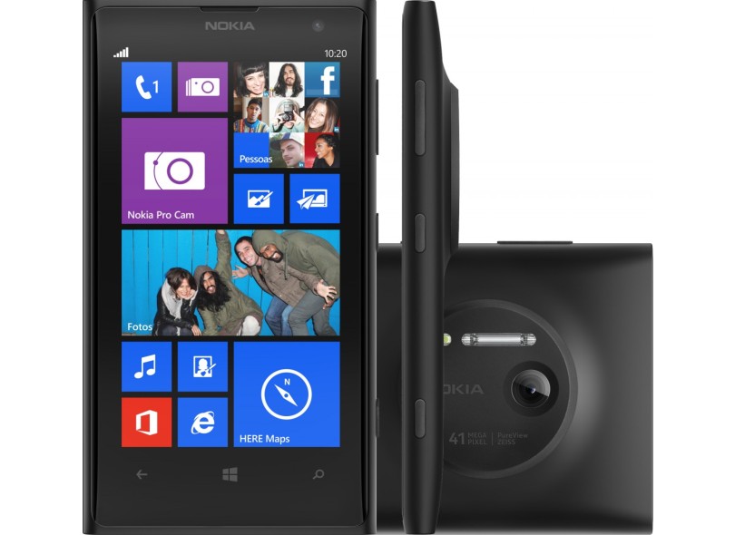 Smartphone Nokia Lumia 1020 Câmera 41,0 MP 32GB Windows Phone 8 Wi-Fi 3G 4G