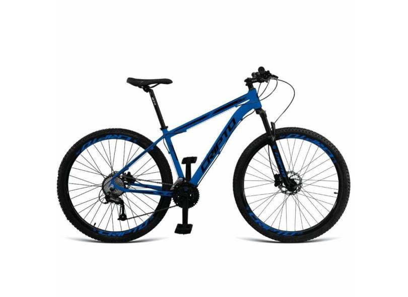 Bicicleta Aro 29 Cripto 27v Alivio Freio Hidraulico Trava K7 - 21&quot; Azul Hunter-preto