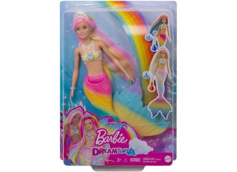 Boneca Barbie - Dreamtopia - Sereia Muda De Cor - Mattel com o