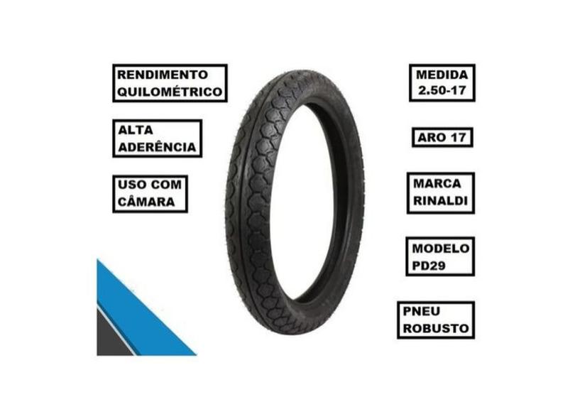 Pneu Rinaldi 2.50-17 Pd29 Dianteiro Green Easy 110