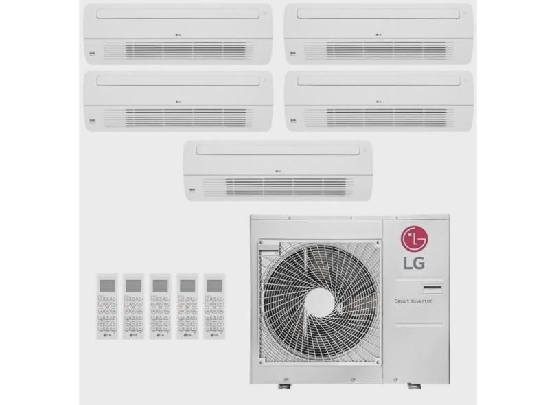 Ar-Condicionado Multi Split Inverter LG 48.000 (5x Evap Cassete 1 Via 9.000) Quente/Frio 220V