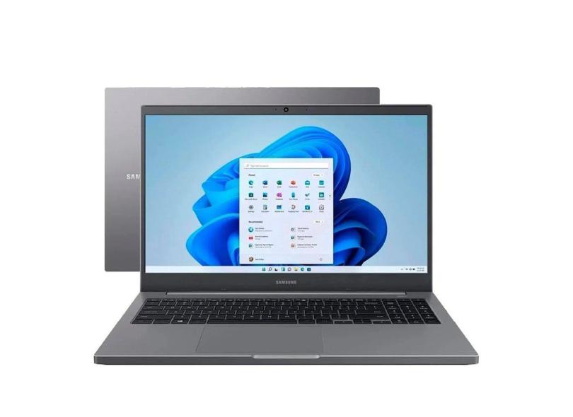 Notebook Samsung Book KV3BR, Tela de 15.6&quot;, Intel Core i3, 256SSD, 4GB RAM, W11, Cinza Chumbo