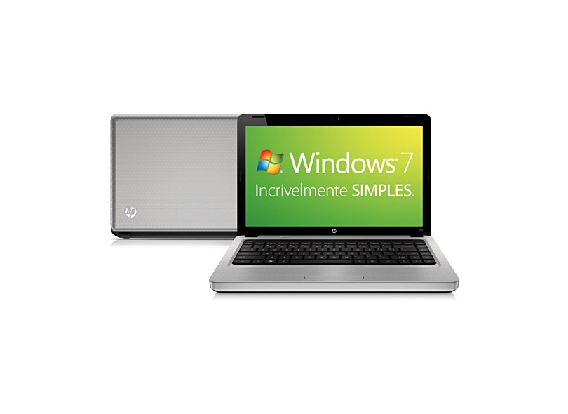 Notebook HP G42-245br c/ Intel® Pentium Dual Core T4500 2.3GHz 3GB 320GB DVD-RW Webcam LED 14'' Windows 7 Premium