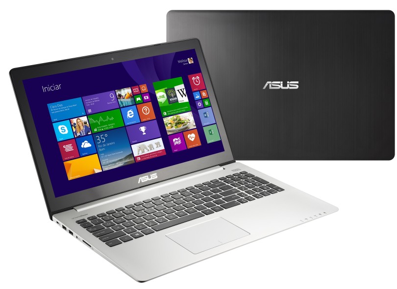 Notebook Asus VivoBook Intel Core i7 3537U 3ª Geração 6GB de RAM HD 500 GB LED 15,6" Touchscreen Windows 8 S500CA