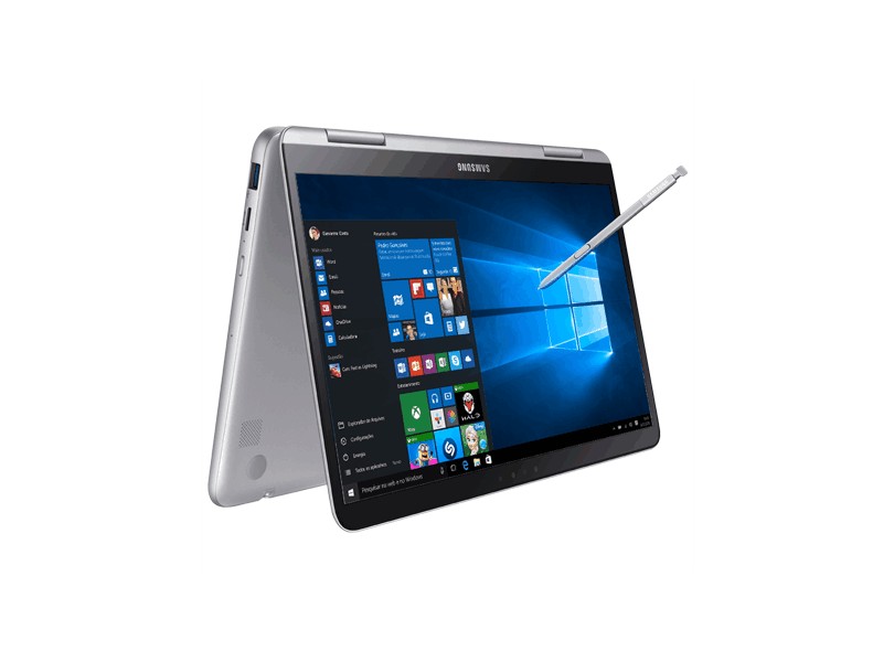 Notebook Conversível Samsung Style Intel Core i7 8550U 8ª Geração 8 GB de RAM 256.0 GB 13.3 " Touchscreen Windows 10 NP930QAA