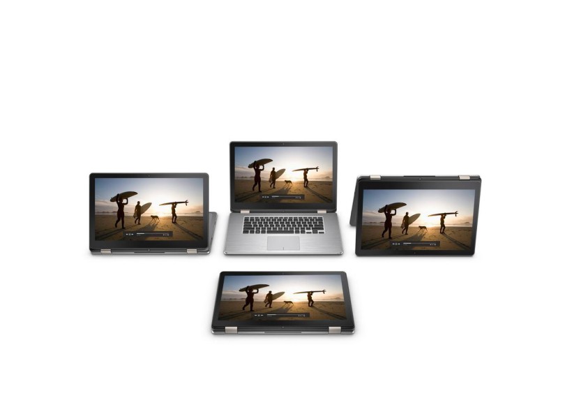 Notebook Conversível Dell Inspiron 7000 Intel Core i7 6500U 8 GB de RAM 1024 GB 15.6 " Touchscreen Windows 10 I15-7568-M20