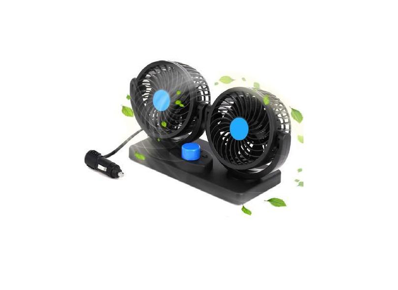 Ventilador Duplo Alto Fluxo De Ar Automotivo Carro Caminhão Veiculos 1