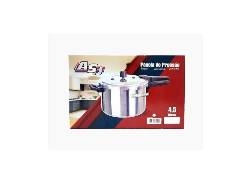 Panela De Pressão Fechamento Externo 4,5 Litros Polida - Aluminio São