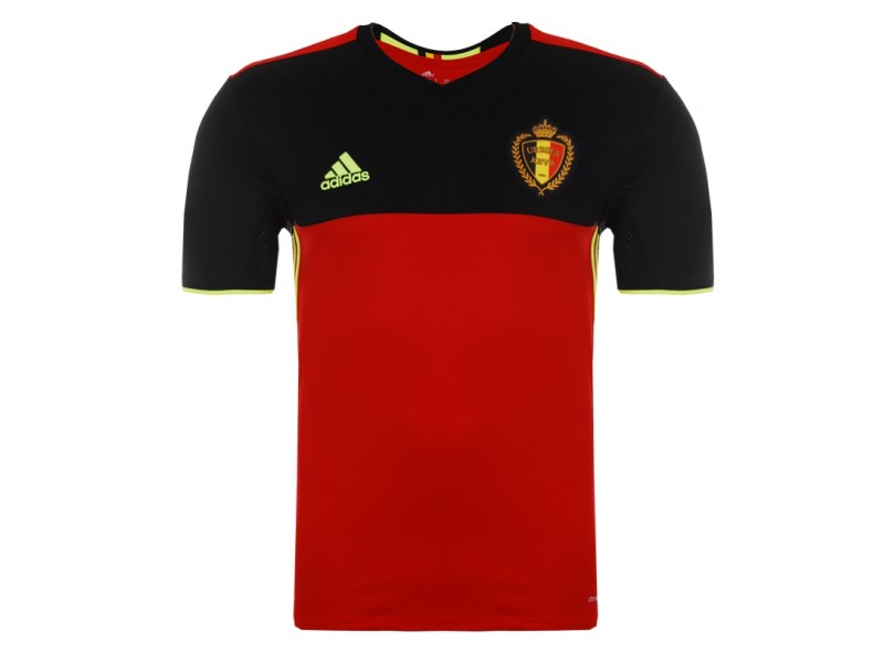 Camisa Jogo Bélgica I 2016 Fellaini número 8 Adidas