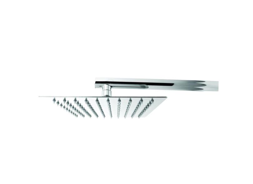 Chuveiro Ducha A Gás 30X30 Metal Com Braço De 38Cm