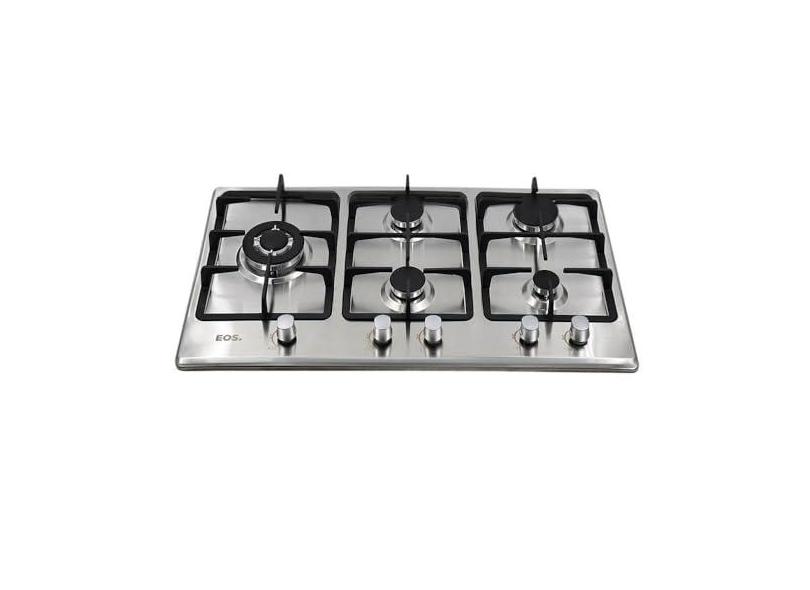 Cooktop a Gás 05 Bocas Eos Inox 90cm Ecg05ib Bivolt
