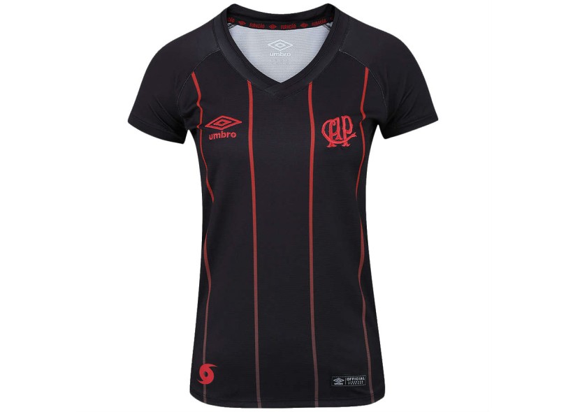 Camisa Torcedor feminina Atlético Paranaense III 2017 sem Número Umbro