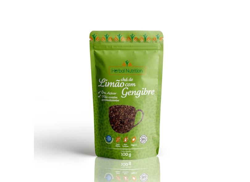 Chá Herbal Nutrition Sabor Limão e Gengibre com 100g 