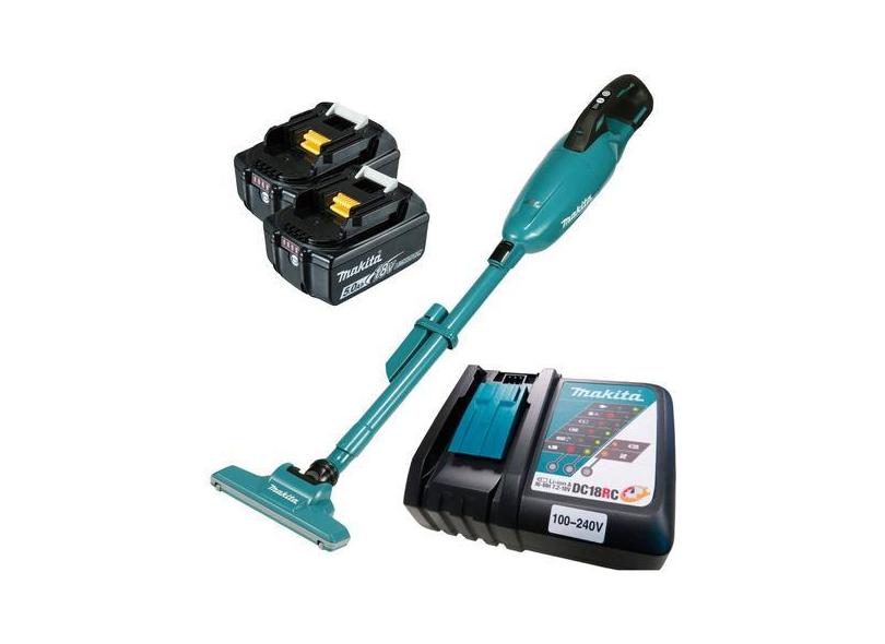 Aspirador Pó 18v Dcl284fz Makita 2baterias 5ah Carreg Dc18rc DCL284FZ