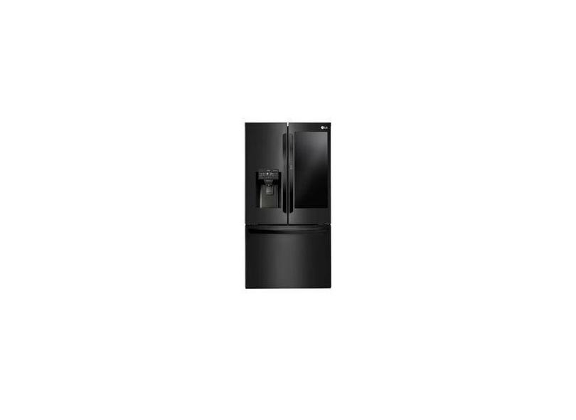 Geladeira LG GM-X288NQXH Frost Free French Door Inverse 660 Litros cor Preto Inox